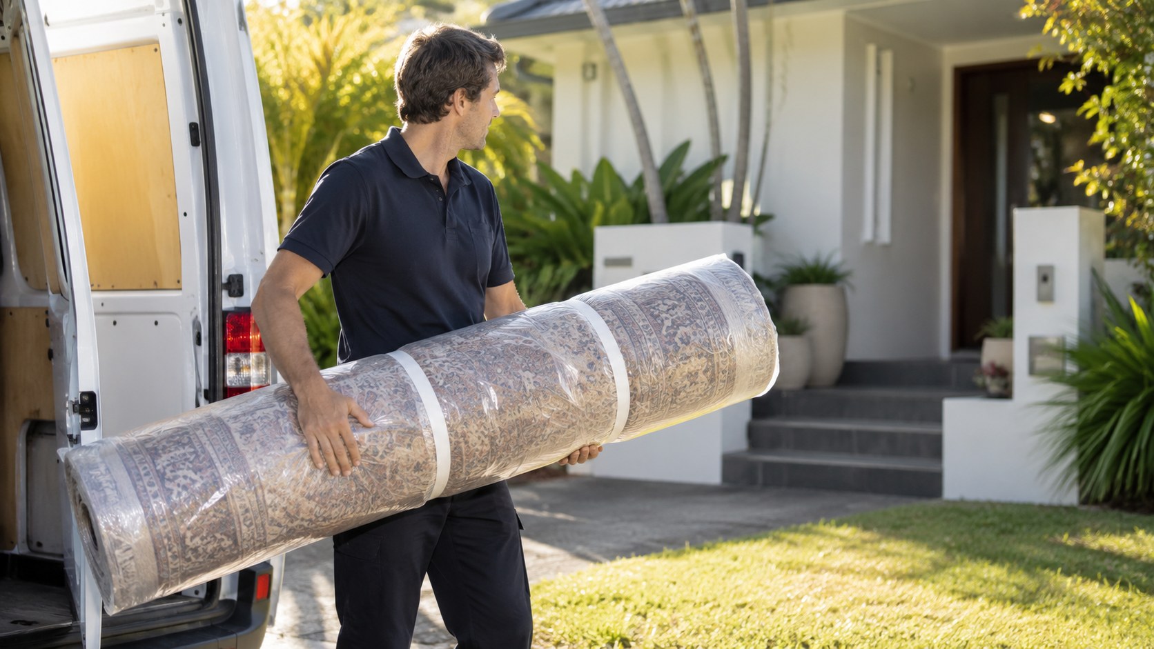 Professional rug pickup and delivery service in North Brisbane and Sunshine Coast